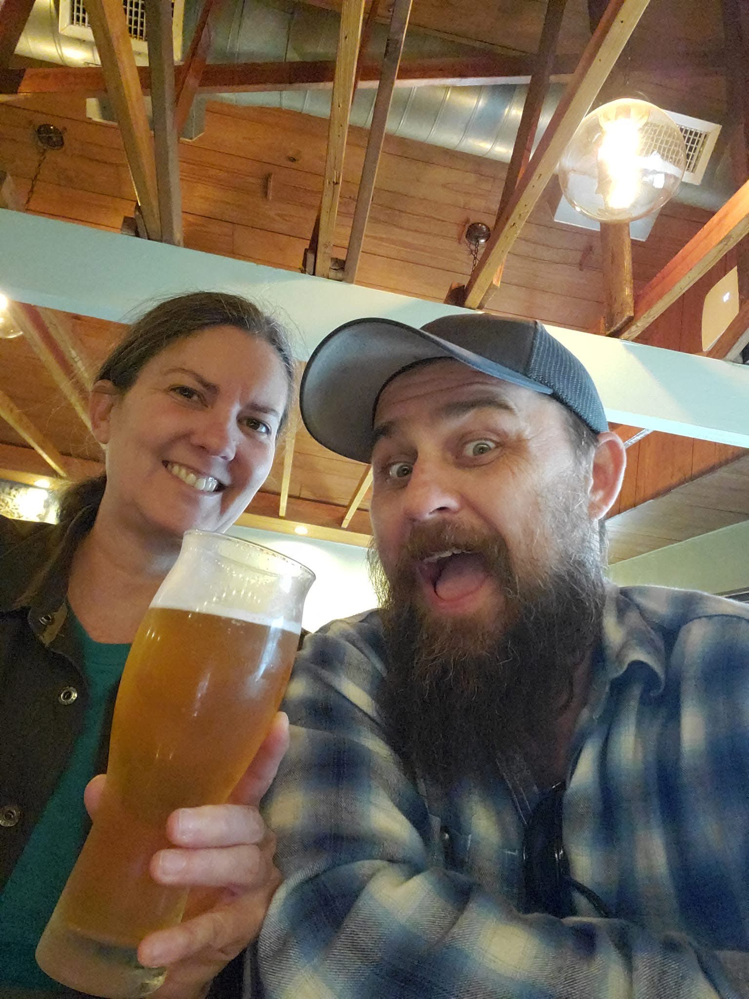 Belinda and Roy, owners of Texas Hill Country Beer Co.